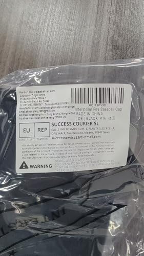 Interstellar Fire Baseball Cap for Men Women - 100% Cotton